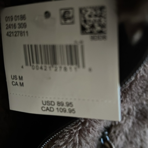 American Eagle Timberland Men’s Dark Brown Fleece Jacket Sz M NEW - Picture 6 of 12